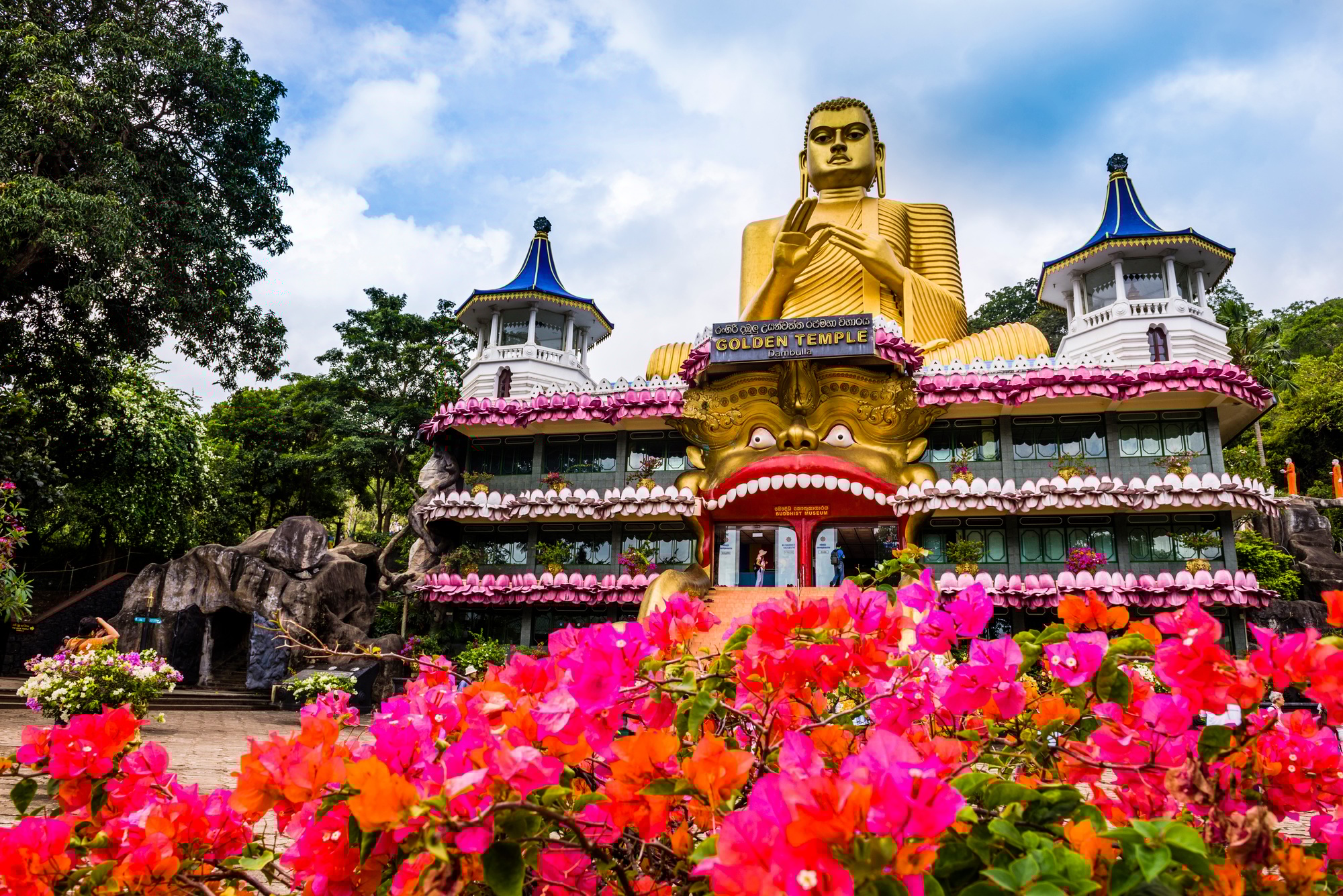 Golden Temple of Dambulla in Dambulla, Central Province, Sri Lanka, Asia